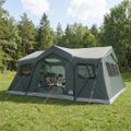 vidaXL Rodinný stan 487 x 340 x 216 cm Armádna zelená Polyester a oceľ