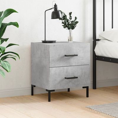 vidaXL Nočný stolík betónovo sivý 40x35x47,5 cm kompozitné drevo