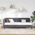 vidaXL Rohový rám postele Tmavo šedá 80 x 200 cm Zamat