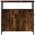 vidaXL Nočné stolíky 2 ks dymový dub 30x60x60 cm kompozitné drevo