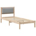 vidaXL Rám postele Svetlosivá 80 x 200 cm Masívne borovicové drevo
