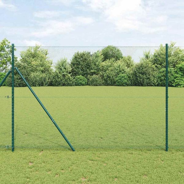 vidaXL Hexagonálny plot Zelená 1,5 x 50 m PVC