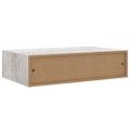 vidaXL Nástenná zásuvková polica betónovosivá 40x23,5x10 cm MDF