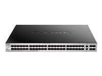 D-Link DGS 3130-54S - Prepínač - L3 Lite - riadený - 48 x SFP + 2 x 10 Gigabit Ethernet + 4 x 10 Gigabit SFP+