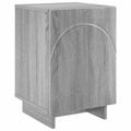vidaXL Nočný stolík Sivý Sonoma 33,5 x 34,5 x 50 cm Kompozitné drevo