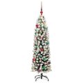 vidaXL Umelý vianočný stromček Zelená 150 cm PVC, oceľ a plast