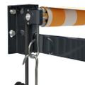 vidaXL Automatická zaťahovacia markíza, žltá a biela 3x2,5 m