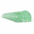 vidaXL Fóliovník s oceľovým rámom zelený 48 m² 16x3x2 m