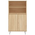 vidaXL Vysoká skrinka dub sonoma 60x36x110 cm spracované drevo