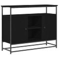 vidaXL Servírovacia skriňa Čierny dub 100 x 35 x 80 cm