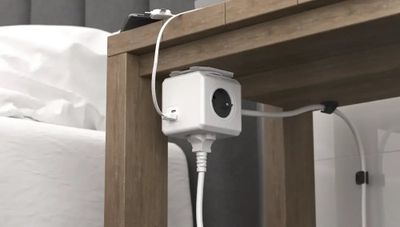 Cubenest Powercube Extended USB PD 20W, A+C, 4× zásuvka, 3m, bílá/šedá,  dětská pojistka, uzemnění, dok, 10A/250V Zásuvka, napájecí, vnitrní, 4× zásuvka, 10A, 2500W, 1× USB, 1× USB-C, PD 3.0, detská pojistka, 3m kabel, bílo-šedá