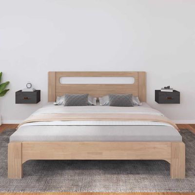 vidaXL Nástenné nočné stolíky 2 ks sivé 40x29,5x22 cm