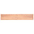vidaXL Stolová doska bledohnedá 220x40x(2-4) cm ošetrený masívny dub