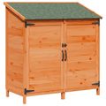 vidaXL Záhradný prístrešok so strechou Hnedá 106,5 x 56 x 113,5 cm