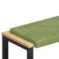 vidaXL Vankúš na lavičku Zamat Svetlo zelená Hĺbka 35 cm