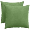 vidaXL Vankúše na pohovku 2 pcs Svetlo zelená 50 x 50 cm