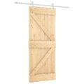 vidaXL Posuvné dvere Prírodná a biela 85 x 210 cm
