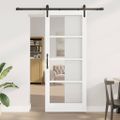vidaXL Posuvné dvere ORKDAL Biela a čierna 86 x 211 cm