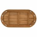 vidaXL Vrchná doska 90 x 45 x 3,5 cm Oválny Husté teakové drevo