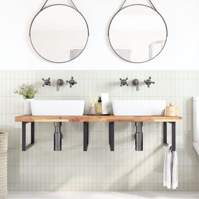 vidaXL Kúpeľňová doska neošetrená 120x60x4 cm masívna akácia