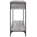 vidaXL Konzolový stolík sivý sonoma 100x34,5x75 cm kompozitné drevo