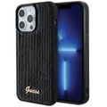 Guess puzdro pre iPhone 15 Pro 6,1" GUHCP15LPSFDGSK čierne HC Sequin Script Metal