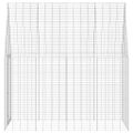 vidaXL Klietka pre králiky Strieborná 200 x 100 x 210 cm