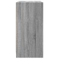 vidaXL Bočná skrinka so sklenenými dvierkami sivá sonoma 68x37x75,5 cm