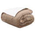 vidaXL Deky ťavová 130 x 150 cm 1 kg Flís