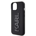 Puzdro Karl Lagerfeld pre iPhone 15 6,1" KLHCP15S3DMBKCK čierne HC 3D Logo Glitter