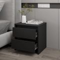 vidaXL Nočný stolík čierny 45x34,5x44,5 cm drevotrieska