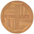 vidaXL Bistro stolík Ø60x75,5 cm teakový masív