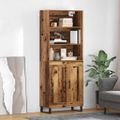 vidaXL Highboard 2 ks Staré drevo 69,5 x 34 x 180 cm