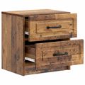 vidaXL Nočný stolík Staré drevo 43 x 34,5 x 44,5 cm Kompozitné drevo