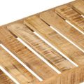 vidaXL Vešiak na oblečenie s kolieskami 90x35x190 cm mango a železo