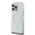 Guess HC MagSafe IML Glitter Circle case for iPhone 16 Pro 6,3" transparent