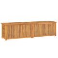 vidaXL Záhradný úložný box s vreckom 200x50x55 cm masívny teak