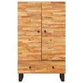 vidaXL Úložný vysoký stolík Hnedá 60 x 33 x 100 cm Masívne mango drevo