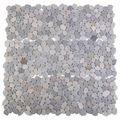 vidaXL Kamenné dlaždice Sivá 30 x 30 cm Riečny štrk