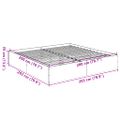 vidaXL Posteľný rám biely 200x200 cm kompozitné drevo