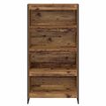 vidaXL Knižnica 80 x 30 x 155 cm Kompozitné drevo Staré drevo