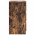 vidaXL Nočné skrinky s 3 zásuvkami 2 ks dymový dub 39x35x65 cm