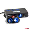 Dvojitá predlžovacia zásuvka 2xUSB 1xUSB C 12/24V max 200W AMiO-04173