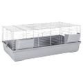 vidaXL Klietka pre malé zvieratá, sivá 118x59x46 cm polypropylén a kov