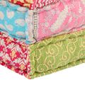 vidaXL Modulárna taburetka, patchwork, látka