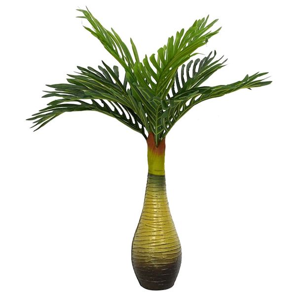 vidaXL Umelý palmový 9 listov 70 cm zelený
