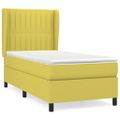 vidaXL Boxspring posteľ s matracom zelená 100x200 cm látka