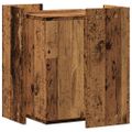 vidaXL Uzavretý box na stelivo staré drevo 42x42x51cm kompozitné drevo