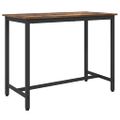 vidaXL stôl Dymová dub 100 x 50 x 76,5 cm Inžinierske drevo a oceľ
