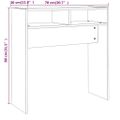 vidaXL Konzolový stolík dymový dub 78x30x80 cm spracované drevo